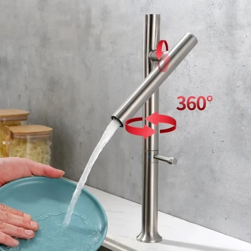 304 Stainless Steel Folding Kitchen Sink Faucet 3