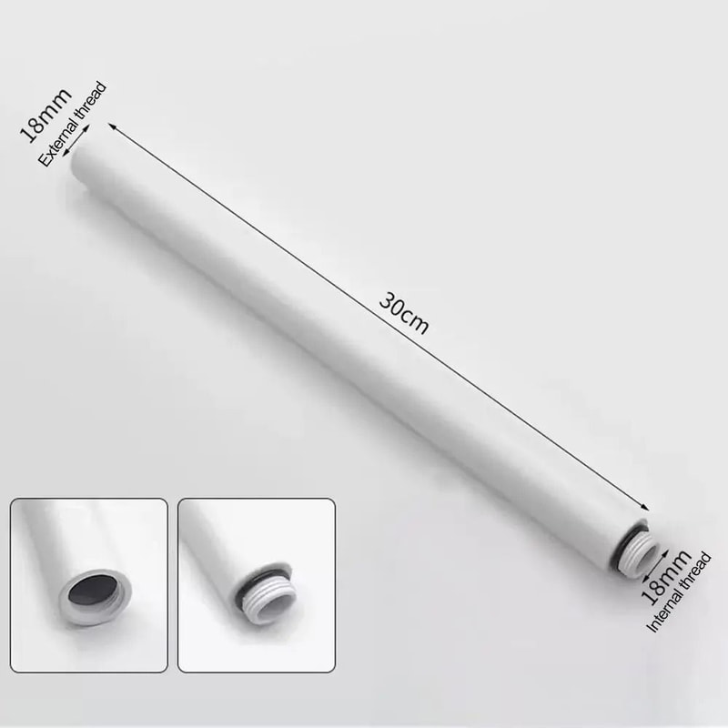 Stainless Steel Shower Head Extension Pipe For Extra Height 2
