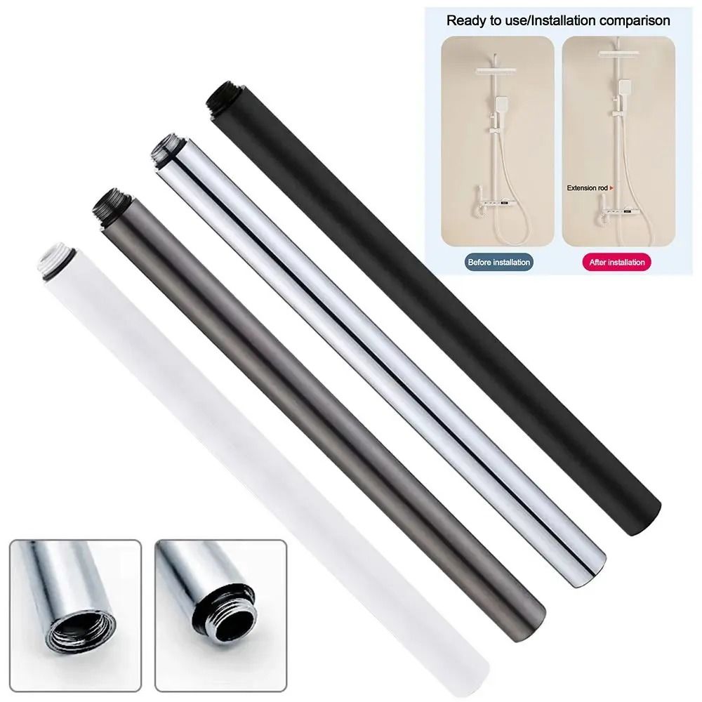 Stainless Steel Shower Head Extension Pipe For Extra Height 3