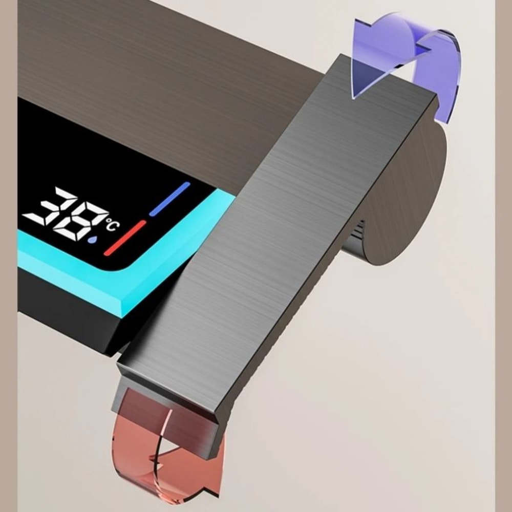 Luxury 4 Function Digital Display Shower System With Rainfall Head 4