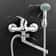 Wall Mounted Dual Spout Bathtub Faucet And Shower Mixer 3