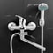 Wall Mounted Dual Spout Bathtub Faucet And Shower Mixer 3