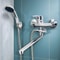 Wall Mounted Dual Spout Bathtub Faucet And Shower Mixer 6