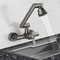 Stainless Steel 4 Mode Wall Mounted Kitchen Faucet 0