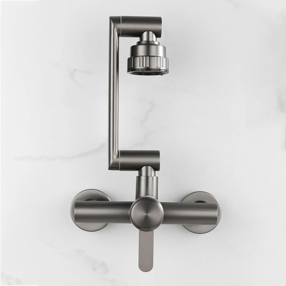 Stainless Steel 4 Mode Wall Mounted Kitchen Faucet 2