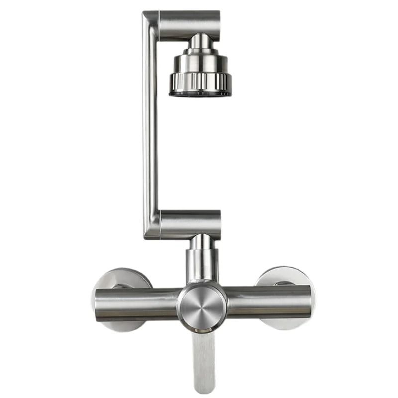 Stainless Steel 4 Mode Wall Mounted Kitchen Faucet 7