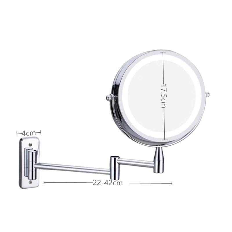 Double Sided Wall Mounted Magnifying Makeup Mirror 4