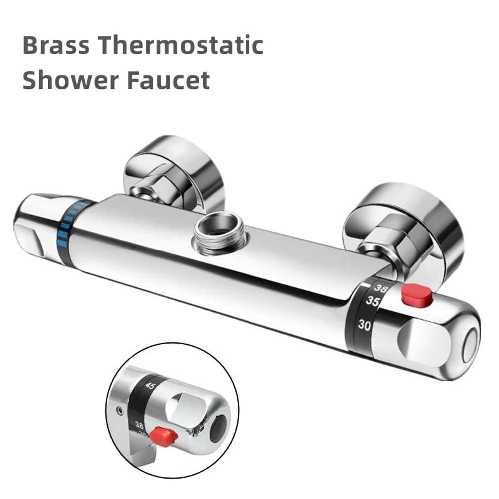 Wall Mounted Thermostatic Shower Mixing Valve With Anti Scald Protection 5