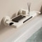 Wall Mounted Waterfall Bathtub Faucet With Handheld Shower Head 1