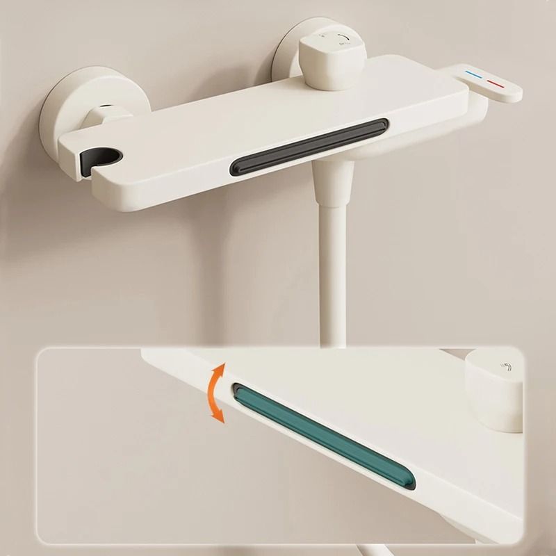 Wall Mounted Waterfall Bathtub Faucet With Handheld Shower Head 4