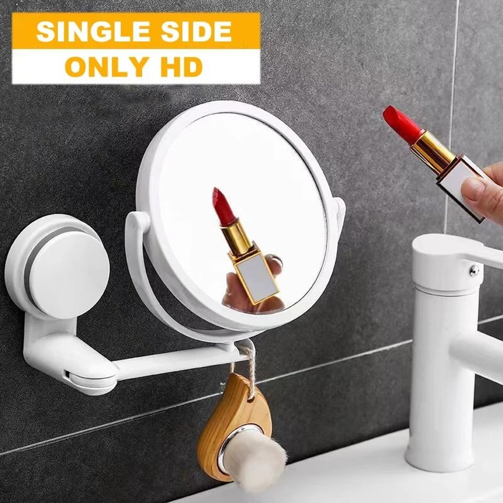 Double Sided Wall Mounted Makeup Mirror With Suction Arm 7