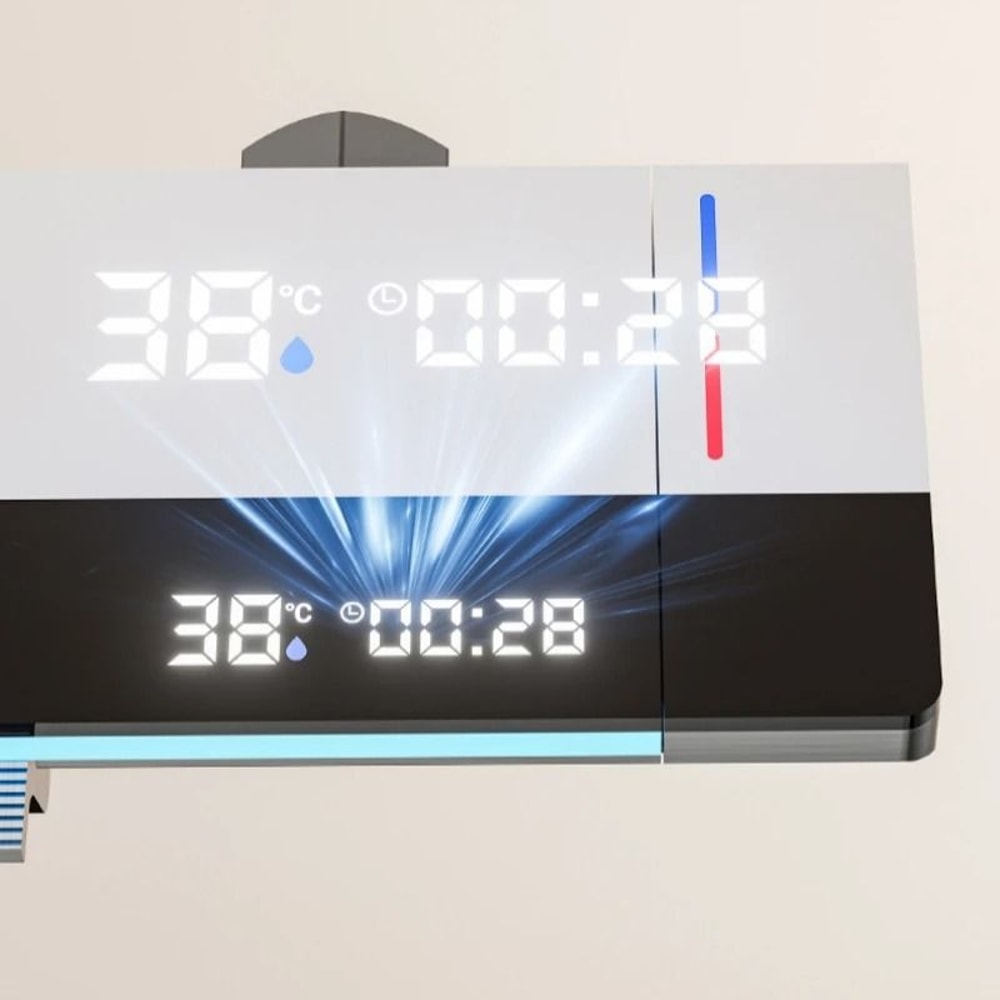 Luxury Digital Temperature Display Shower System With 4 Way Water Outlet 3