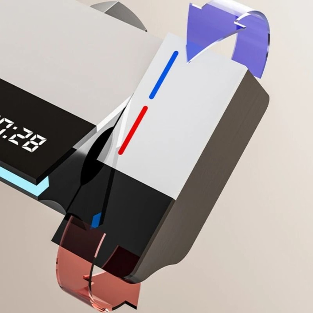 Luxury Digital Temperature Display Shower System With 4 Way Water Outlet 4