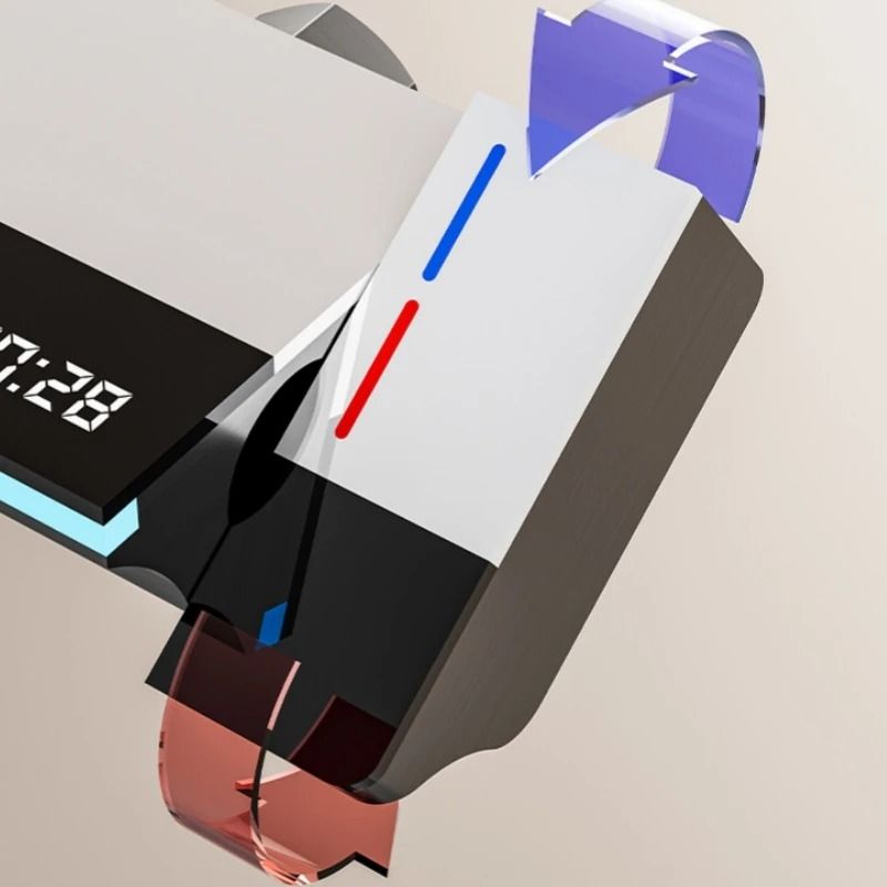 Luxury Digital Temperature Display Shower System With 4 Way Water Outlet 4