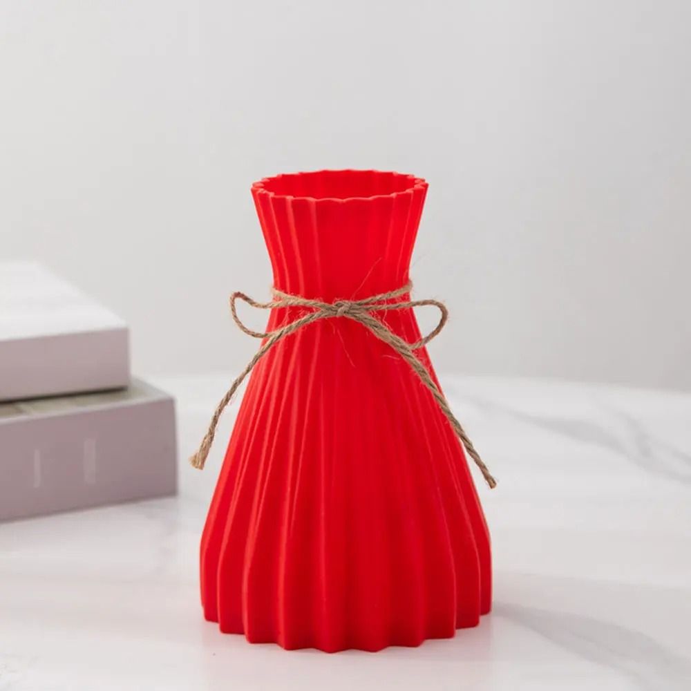 Modern Origami Style Plastic Pleated Flower Vase 10
