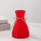 Modern Origami Style Plastic Pleated Flower Vase 10
