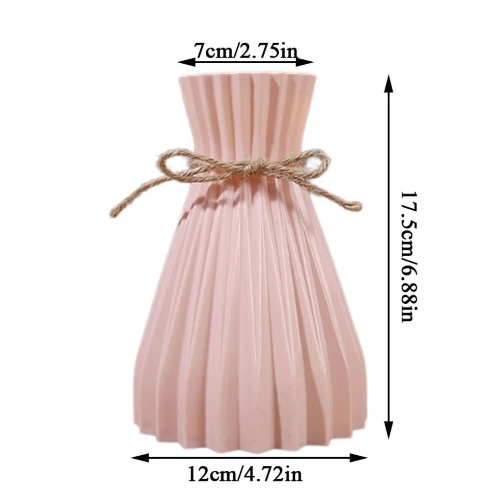 Modern Origami Style Plastic Pleated Flower Vase 3