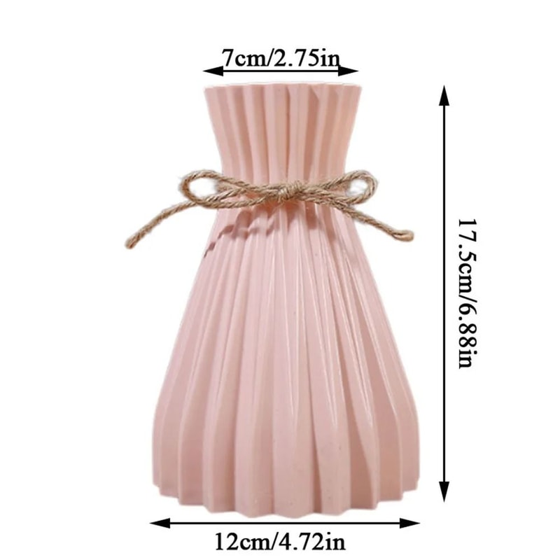 Modern Origami Style Plastic Pleated Flower Vase 3