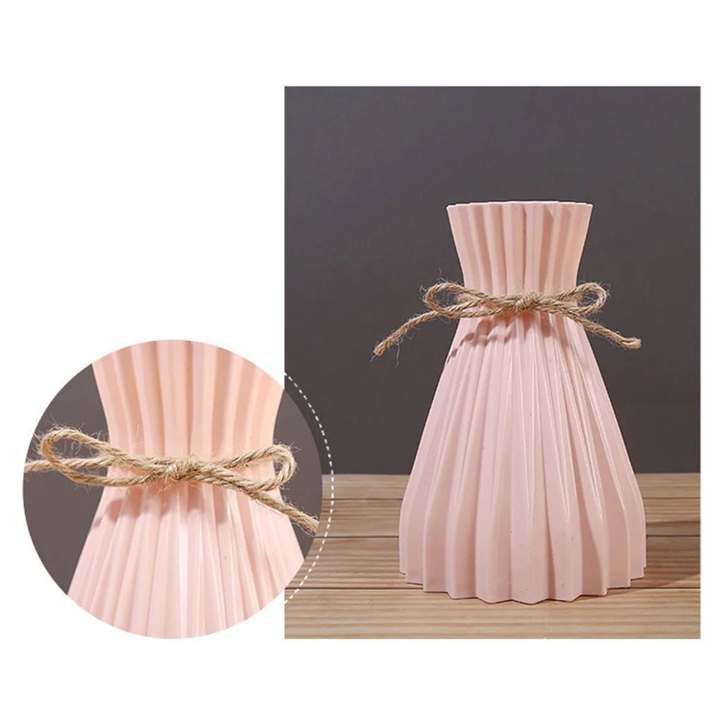Modern Origami Style Plastic Pleated Flower Vase 6