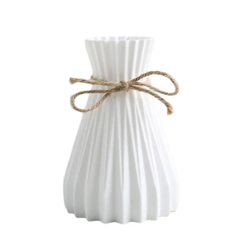 Modern Origami Style Plastic Pleated Flower Vase 8