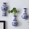Antique Blue And White Porcelain Wall Hanging Vase 1