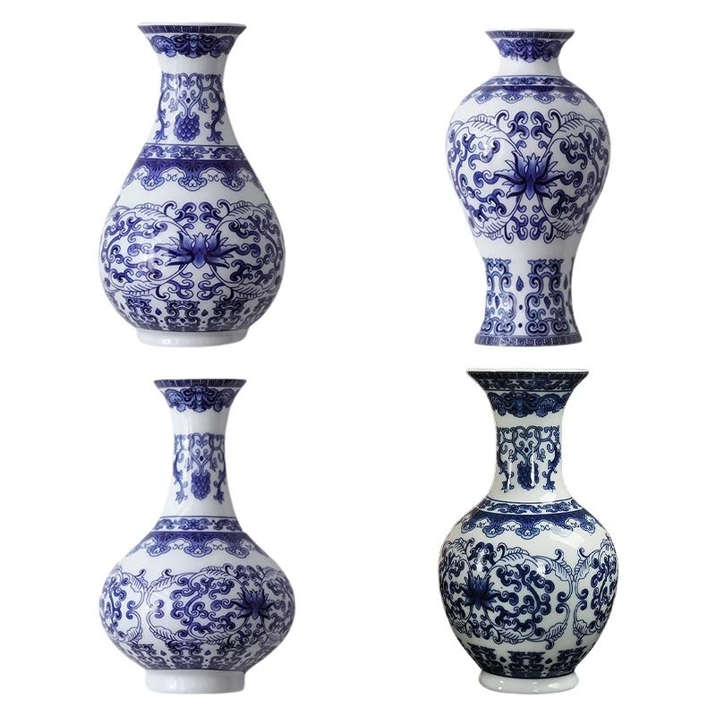 Antique Blue And White Porcelain Wall Hanging Vase 5