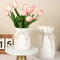 Bow Design Modern Nordic Decorative Plastic Vase 0