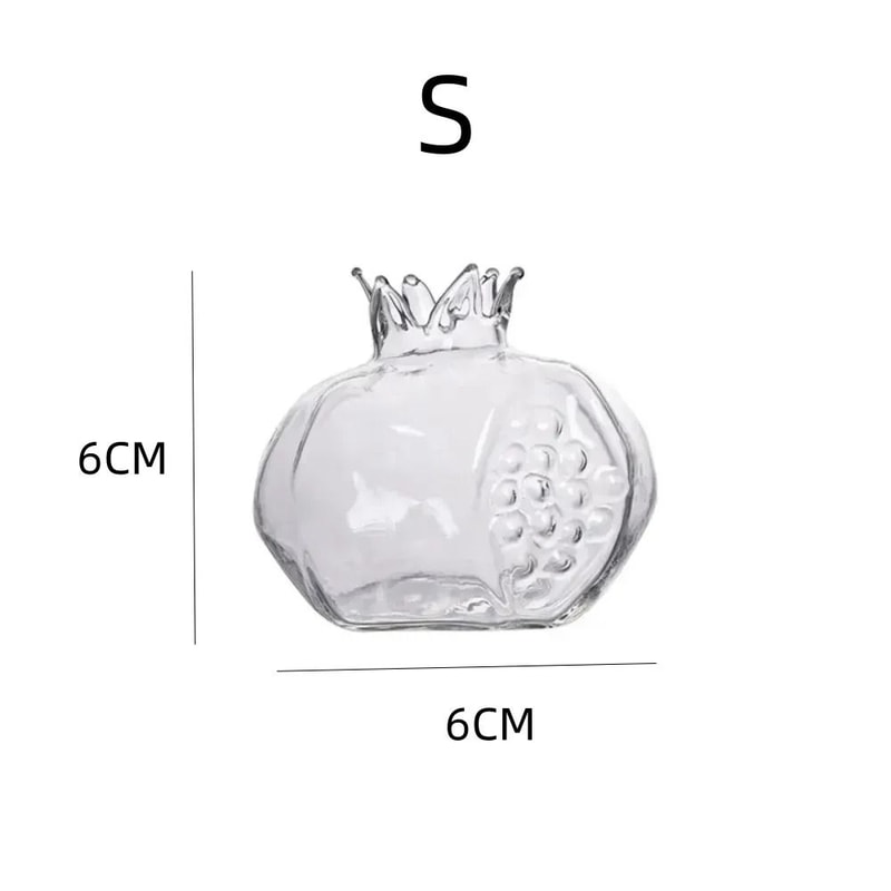 Mini Pomegranate Glass Hydroponic Vase And Desktop Planter 7