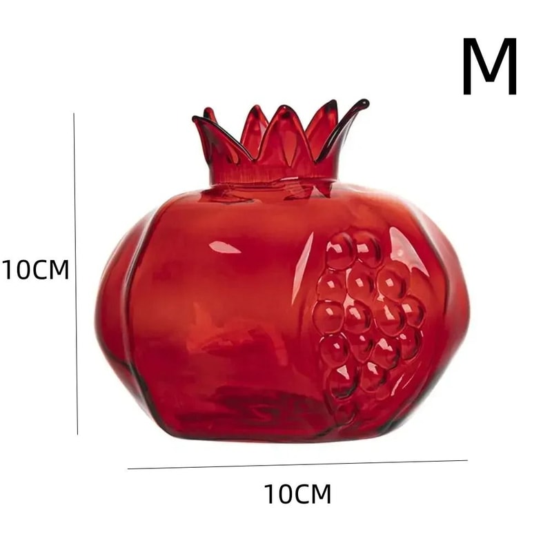 Mini Pomegranate Glass Hydroponic Vase And Desktop Planter 8