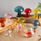 Colorful Mushroom Glass Hydroponic And Aromatherapy Vase 0