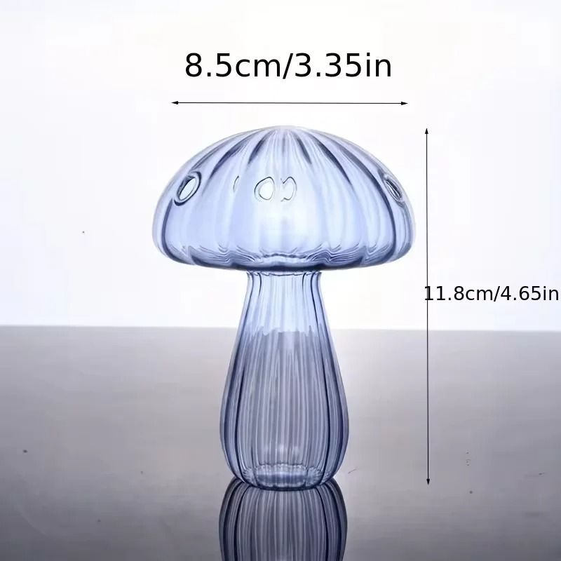 Colorful Mushroom Glass Hydroponic And Aromatherapy Vase 13
