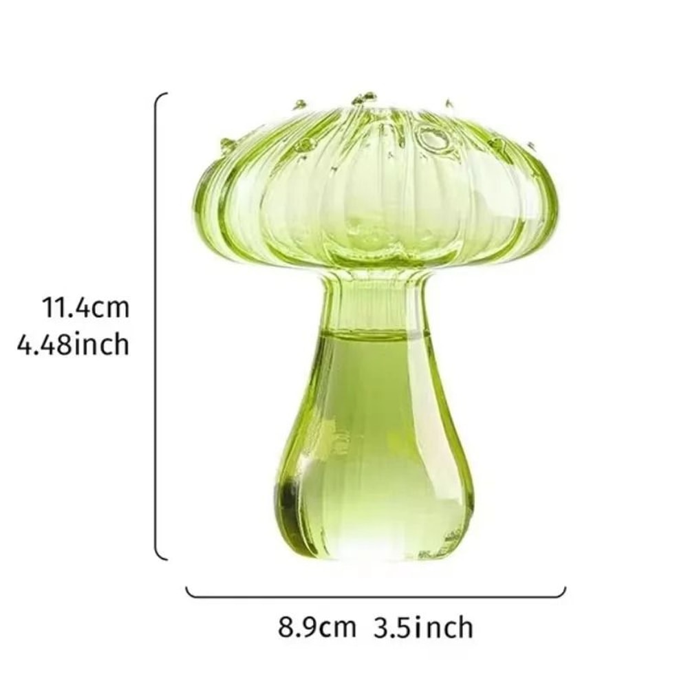 Colorful Mushroom Glass Hydroponic And Aromatherapy Vase 7