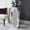 Contemporary Crushed Diamond Mirrored Floor Vase Collection 1