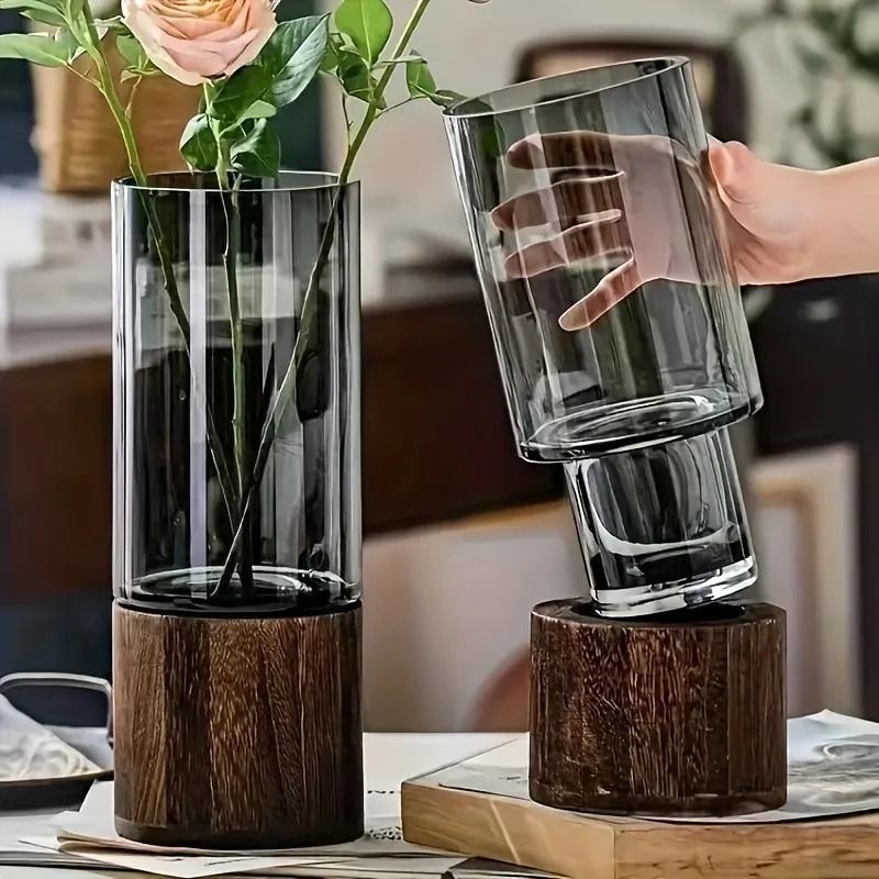Light Luxury Simple Retro Glass Vase 5