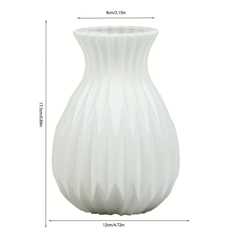 Modern Minimalist Imitation Ceramic Plastic Vase 1