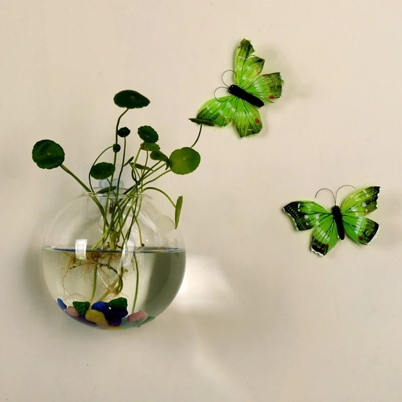 Wall Hanging Glass Hydroponic Terrarium And Fish Tank 3