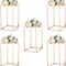 Elegant Gold Wedding Flower Vase Stand Set 6