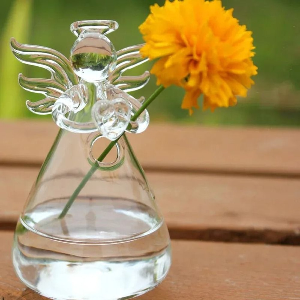Angelic Glass Hydroponic Floral Vase 1