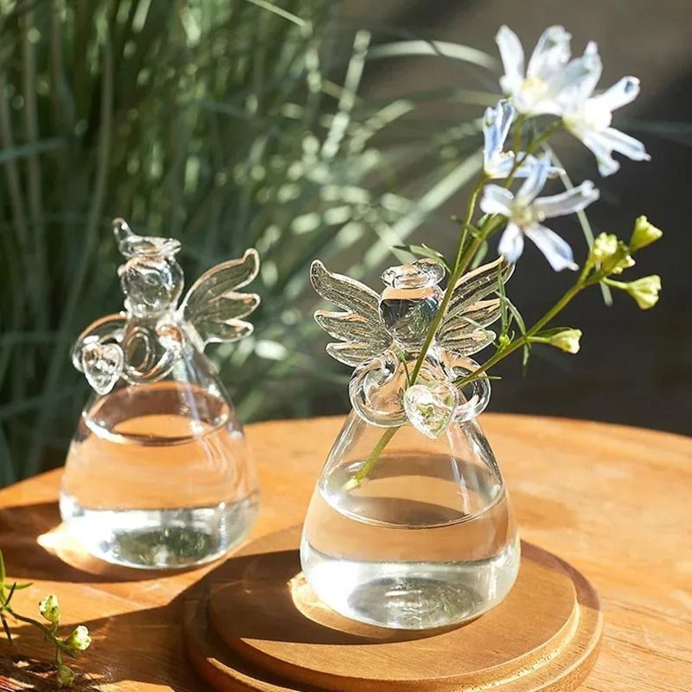 Angelic Glass Hydroponic Floral Vase 3