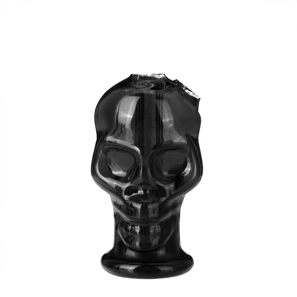 Portable Glass Skull Themed Home Decorating Vase 8