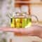 Small Capacity Transparent Glass Teapot With Filter 4