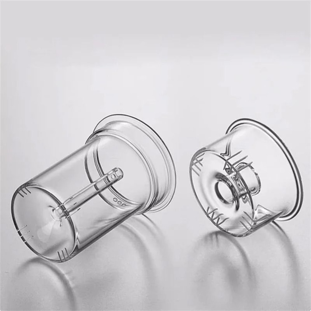 Stripe High Borosilicate Glass Teapot Walnut Handle 2