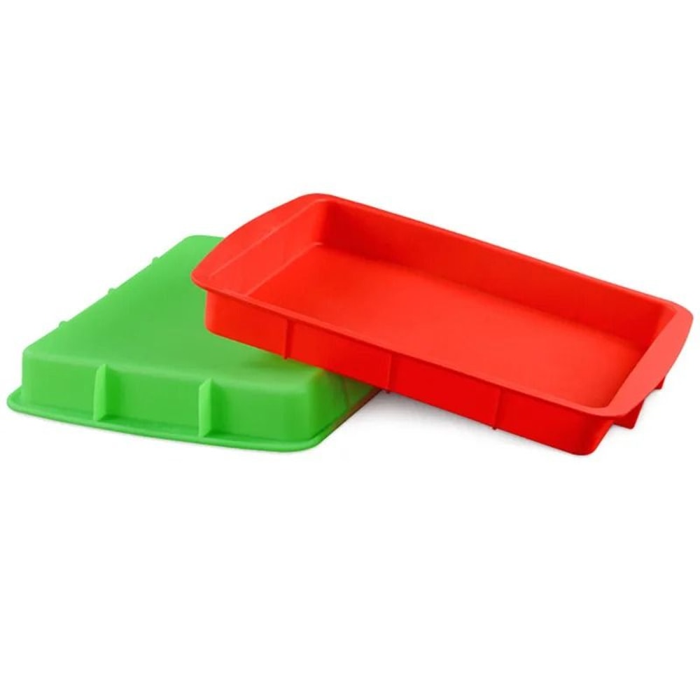 Non Stick Rectangular Silicone Cake Mold Baking Tools 1