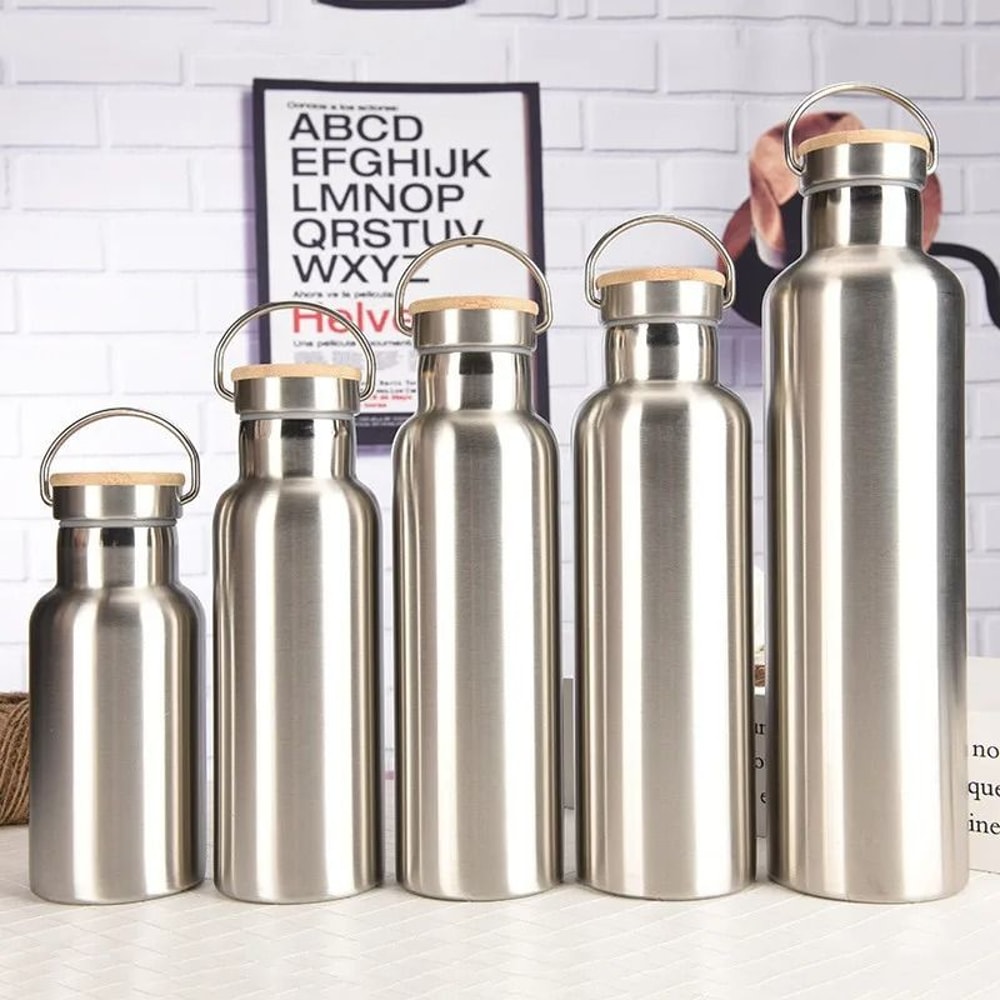 Stainless Steel Thermos Vacuum Insulated Travel Water Bottle 0