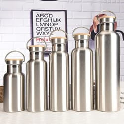 stainless steel thermos vacuum insulated travel water bottle