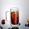 400ML Double Wall Glass Mug Drinking Glasses 2