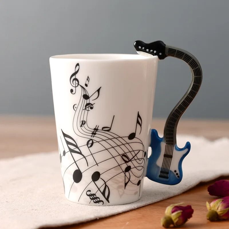 Novelty Music Note Ceramic Coffee Mugs 5