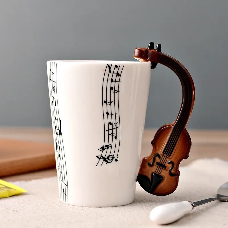 Novelty Music Note Ceramic Coffee Mugs 7