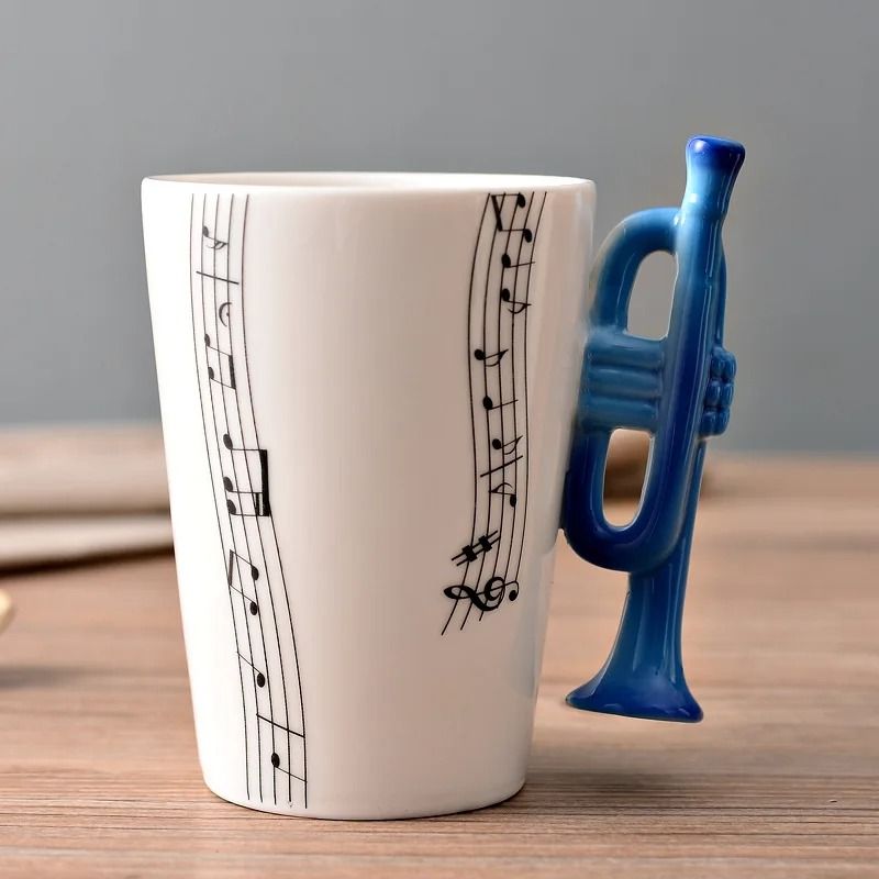Novelty Music Note Ceramic Coffee Mugs 8