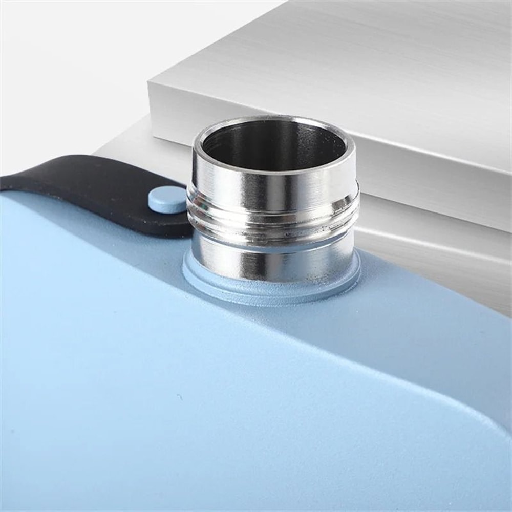 500ML Stainless Steel Flat Square Hip Flask 3